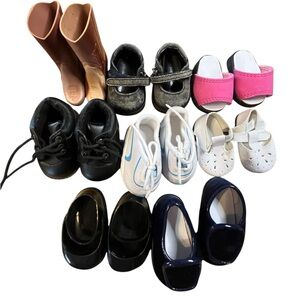 LOT OF 8 Pairs of Shoes for 18” Dolls American Girl, our generation